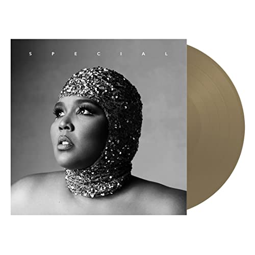 Lizzo album "Special" vinyl record with portrait cover and tan disc.