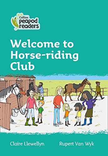Book cover: children and horses at a riding club stable.