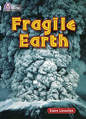 Book cover: "Fragile Earth" shows a volcanic eruption with text.