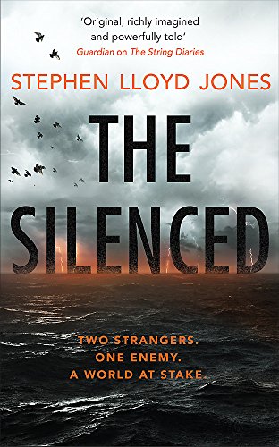 Book cover with stormy sky, dark ocean, and large title: “The Silenced.”