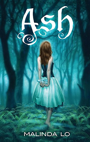 Book cover: girl with red hair standing in a dark forest.