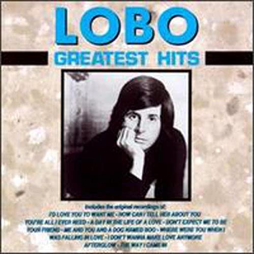 CD cover for Lobo’s “Greatest Hits” featuring a portrait of the artist.