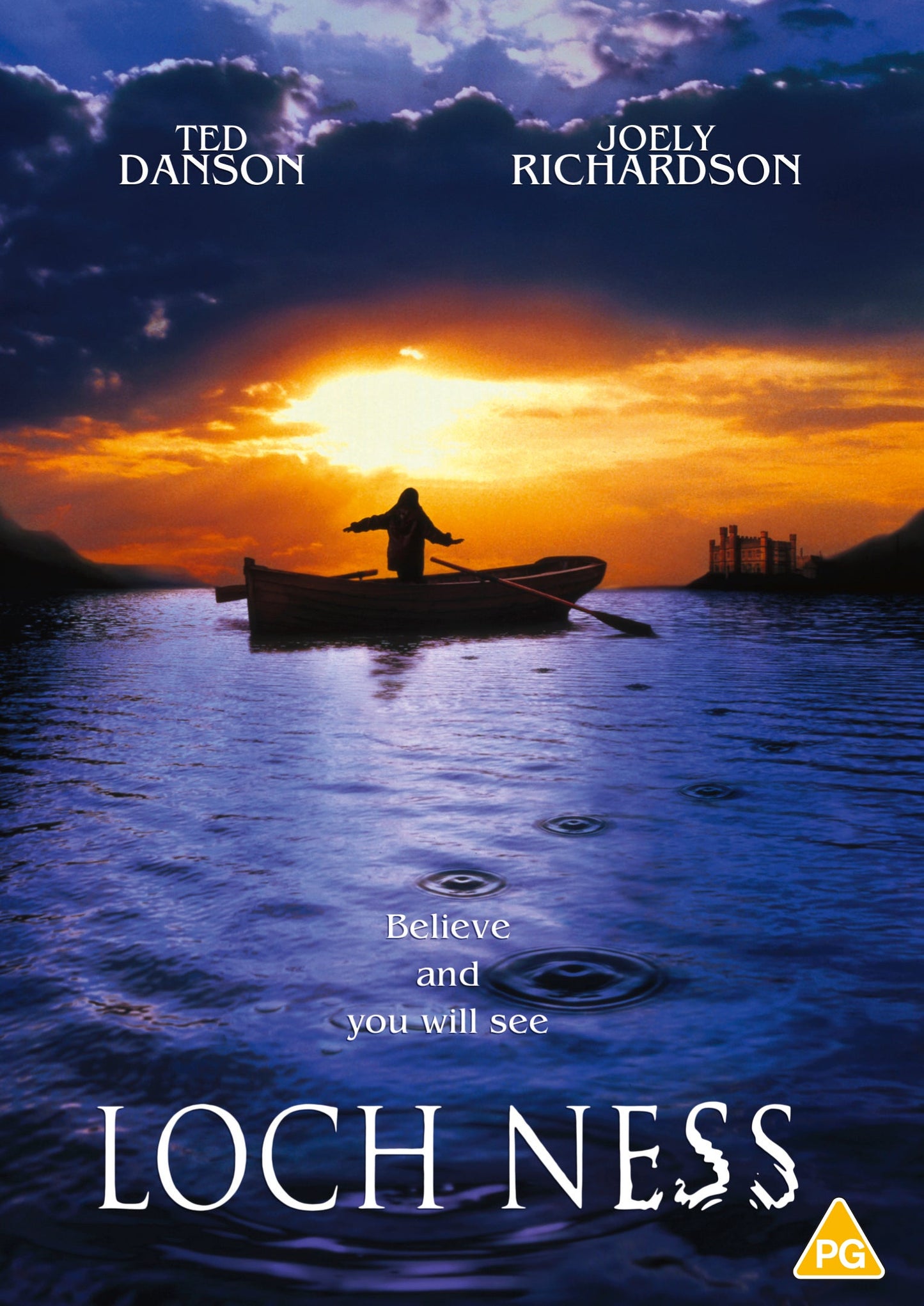 DVD cover for "Loch Ness" featuring actors and a lake scene.