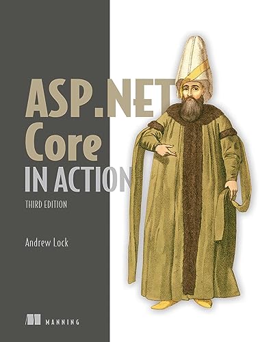 Book cover: "ASP.NET Core in Action" with a historical portrait.