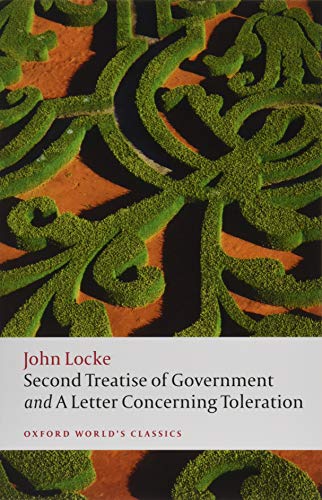 Book cover: “Second Treatise of Government” by John Locke, with garden design.