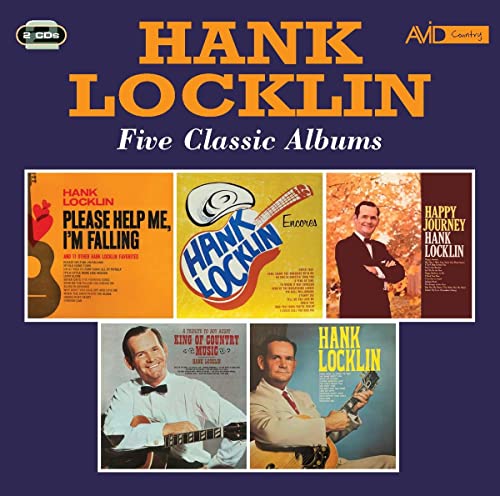 CD cover for Hank Locklin’s “Five Classic Albums” with album art collage.