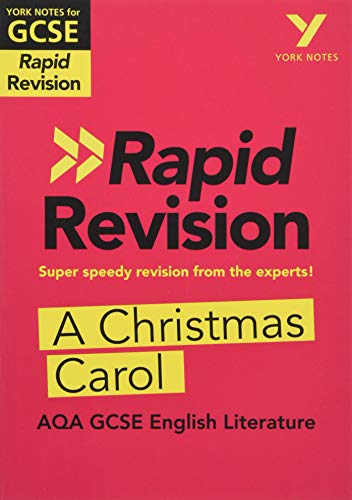 York Notes Rapid Revision book cover for A Christmas Carol, AQA GCSE English Literature.