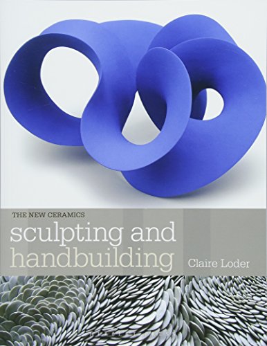Book cover featuring a blue ceramic sculpture and text: "Sculpting and Handbuilding".