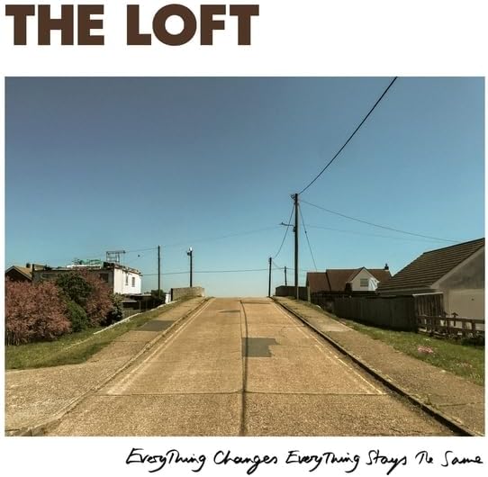CD cover: a rural road under a bright blue sky.