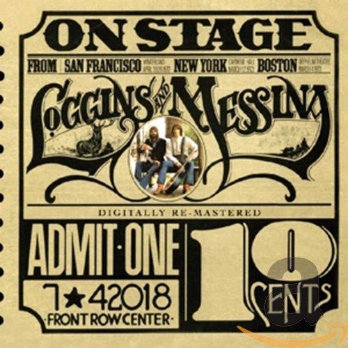 CD cover for Loggins & Messina’s “On Stage” with band photo.
