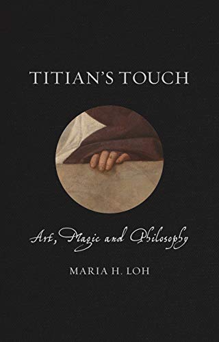 Book cover: dark background, hand detail, title “Titian’s Touch” and author name.