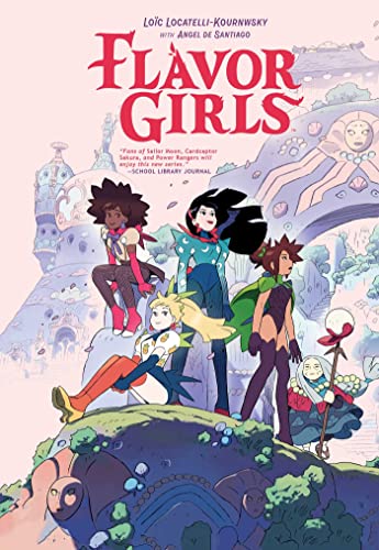 Cover of "Flavor Girls" graphic novel featuring five diverse female characters.