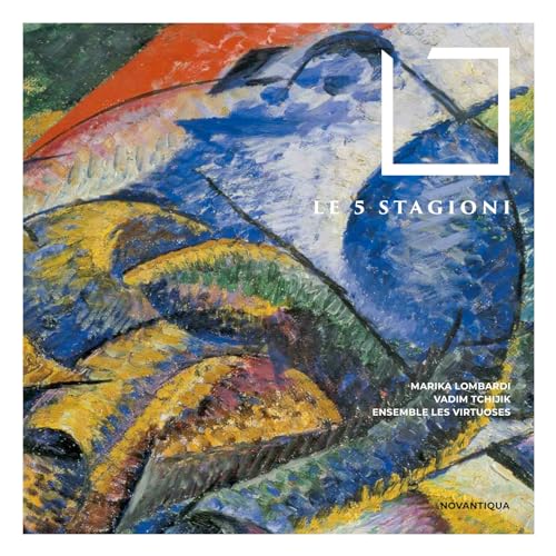 CD cover: abstract painting in blues, yellows, and reds with white text.