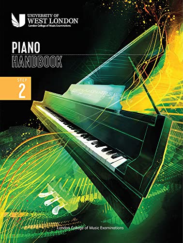 Cover of London College of Music Piano Handbook Step 2 featuring a grand piano.