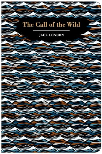 Book cover for "The Call of the Wild" by Jack London, abstract waves.