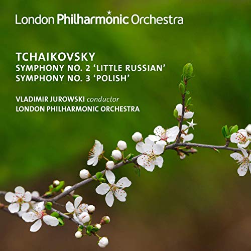 CD cover featuring flowering branch with text: Tchaikovsky symphonies, Jurowski conductor.