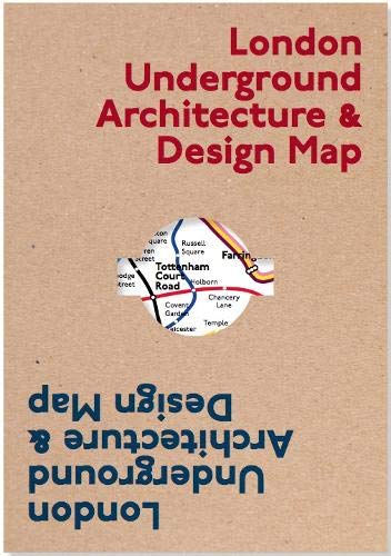 Brown map cover displaying “London Underground Architecture & Design Map” text.