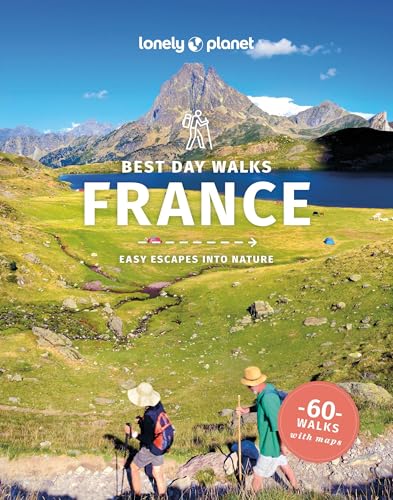 Lonely Planet guidebook for hiking in France, mountain landscape cover.
