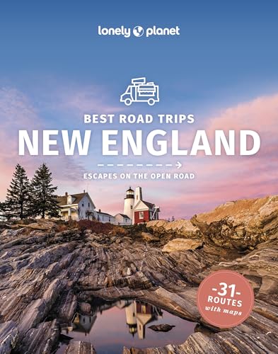 Lonely Planet guidebook cover featuring a New England coastal lighthouse scene.