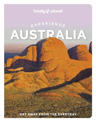 Lonely Planet Experience Australia travel guide cover featuring a landscape of orange rock formations.
