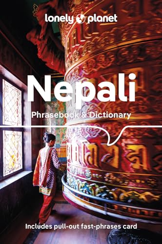 Lonely Planet Nepali Phrasebook & Dictionary cover with a prayer wheel.