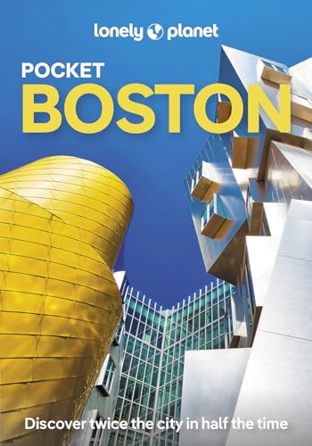 Lonely Planet Pocket Boston guidebook cover with modern building architecture.