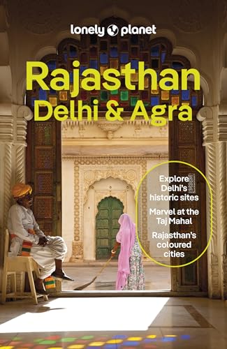 Book cover showing a man sitting and a woman sweeping in an ornate courtyard.