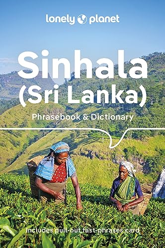 Lonely Planet Sinhala phrasebook cover with tea plantation workers.