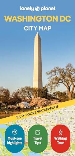 Lonely Planet Washington DC city map featuring the Washington Monument.