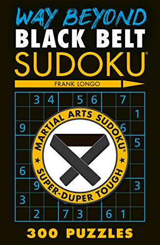 Sudoku puzzle book cover with martial arts belt design and numbers.