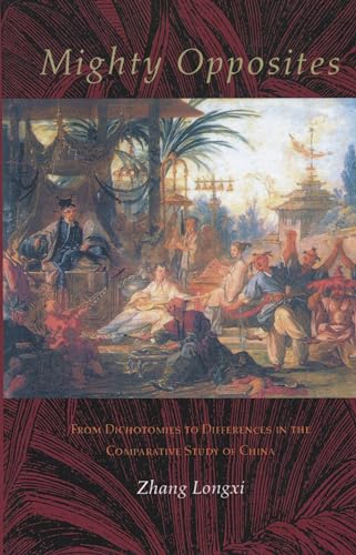 Book cover: “Mighty Opposites” with historical painting and red floral design.