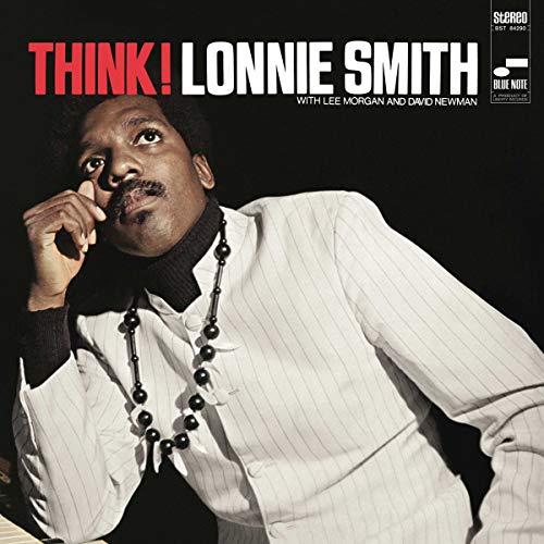 Album cover for Lonnie Smith’s “Think!” featuring a portrait of the artist.