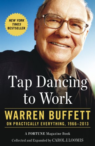 Book cover featuring a smiling portrait of Warren Buffett.