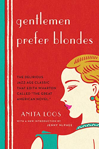 Red book cover with blonde woman’s profile and white title text.