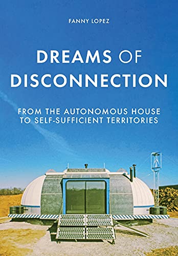 Book cover with a futuristic dome house against a blue sky.