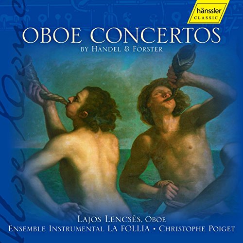CD cover: Baroque painting of figures with an oboe, blue background.