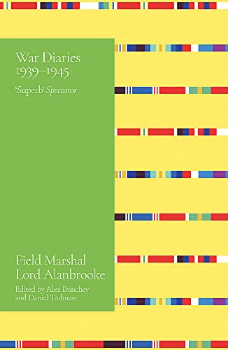 Book cover: "Alanbrooke War Diaries 1939-1945" with colorful striped design.