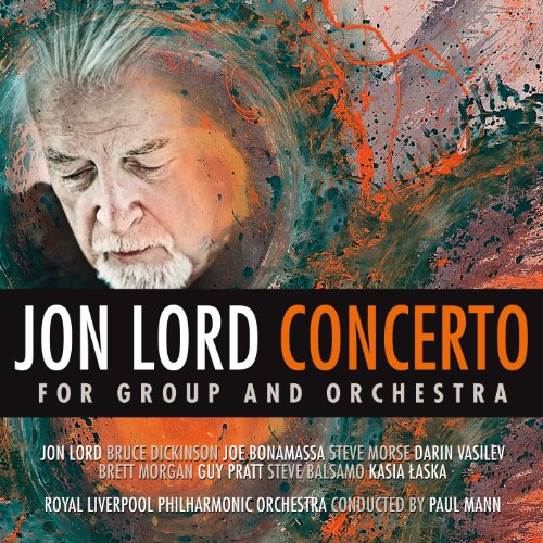 CD cover for Jon Lord's "Concerto For Group And Orchestra" featuring his portrait.