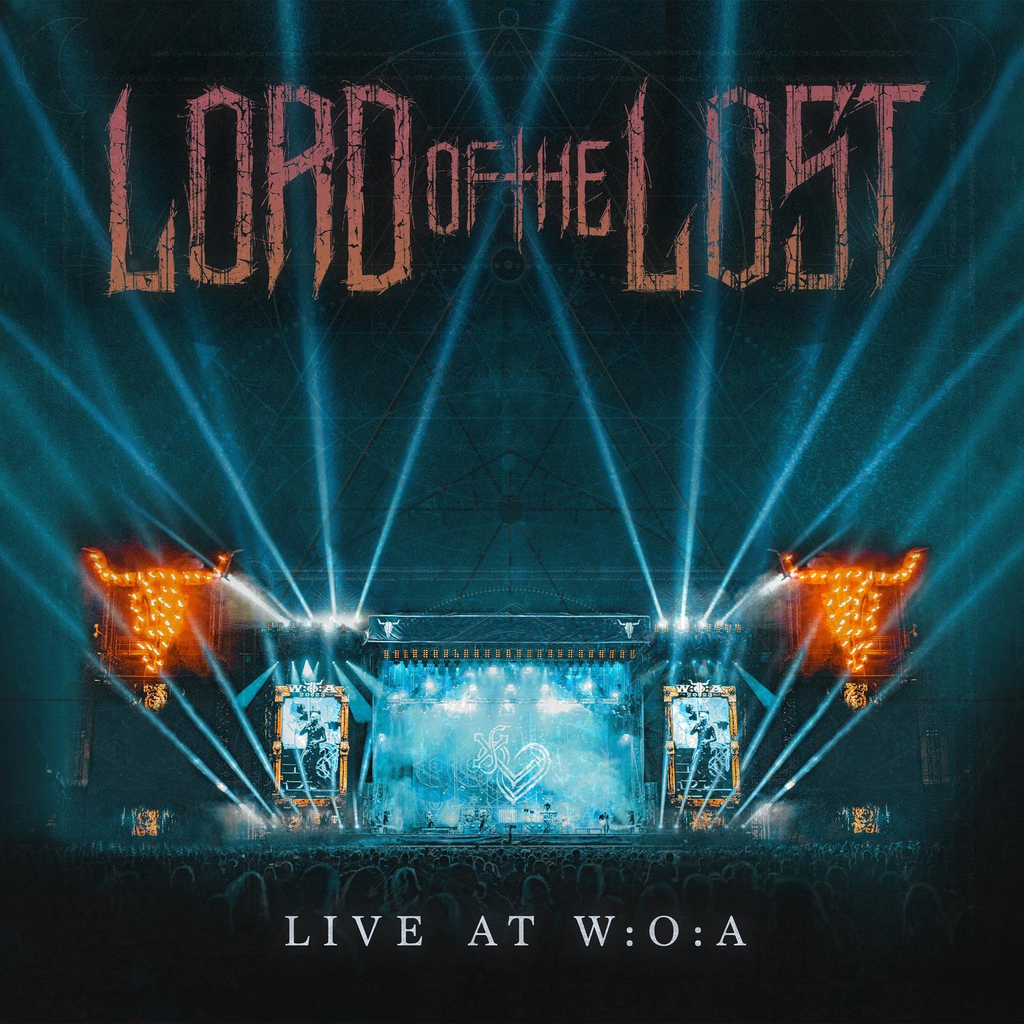 Lord Of The Lost album cover with stage lights and castle imagery.
