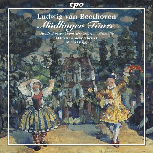 CD cover: painted scene of two dancers in front of a village.