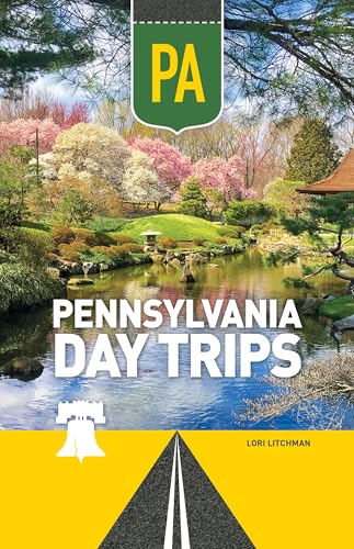 Book cover: “Pennsylvania Day Trips” with scenic landscape and road imagery.