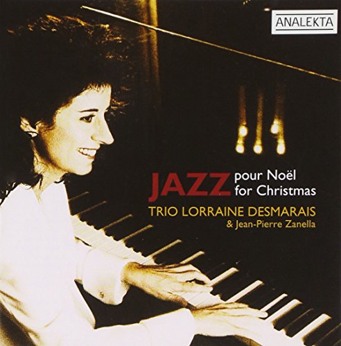 CD cover: woman playing piano, text "Jazz for Christmas" and "Analekta" logo.