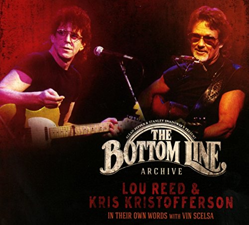 Lou Reed and Kris Kristofferson performing with guitars, album cover art.