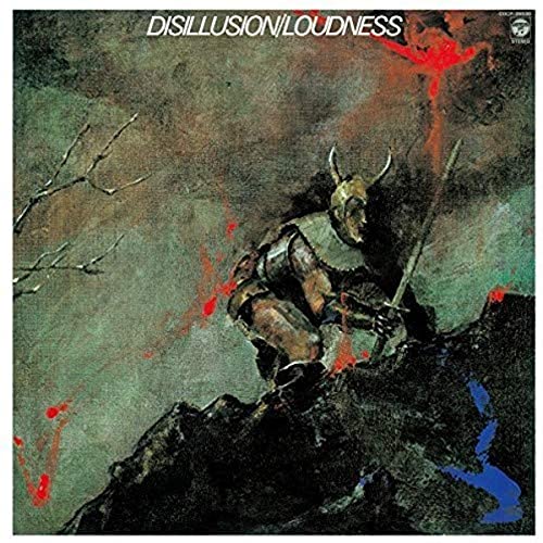 CD cover: armored figure with antlers, abstract red and blue splashes.