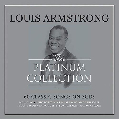 Louis Armstrong Platinum Collection CD cover featuring a portrait of Louis Armstrong.