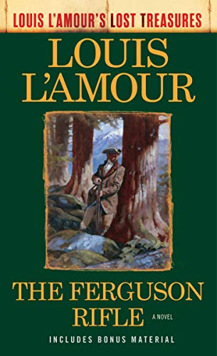 Book cover: painting of a man with a rifle leaning against trees.