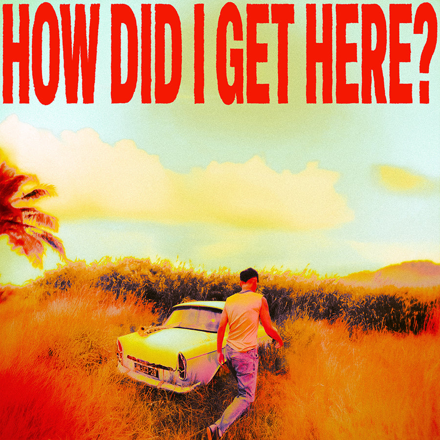Louis Tomlinson album cover: man walking towards a vintage car in a field.