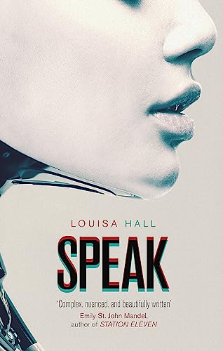 Book cover: close-up of a woman’s mouth with the title “Speak.”