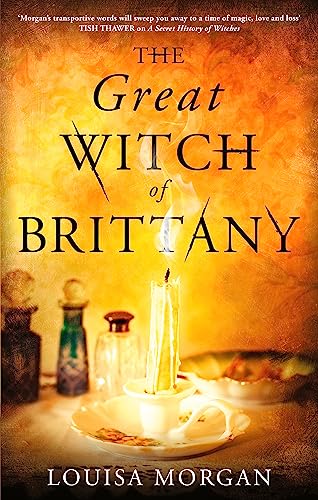 Book cover showing a lit candle in a holder with glass bottles in background.