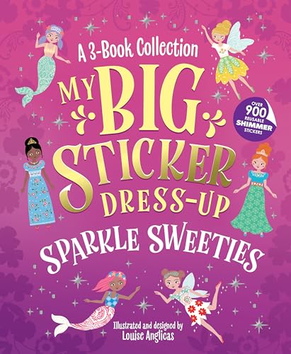 Children’s sticker book cover featuring mermaids, fairies, and princesses.